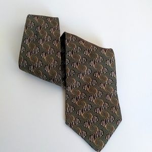PAVIA 100% Silk Geometric Print Necktie
